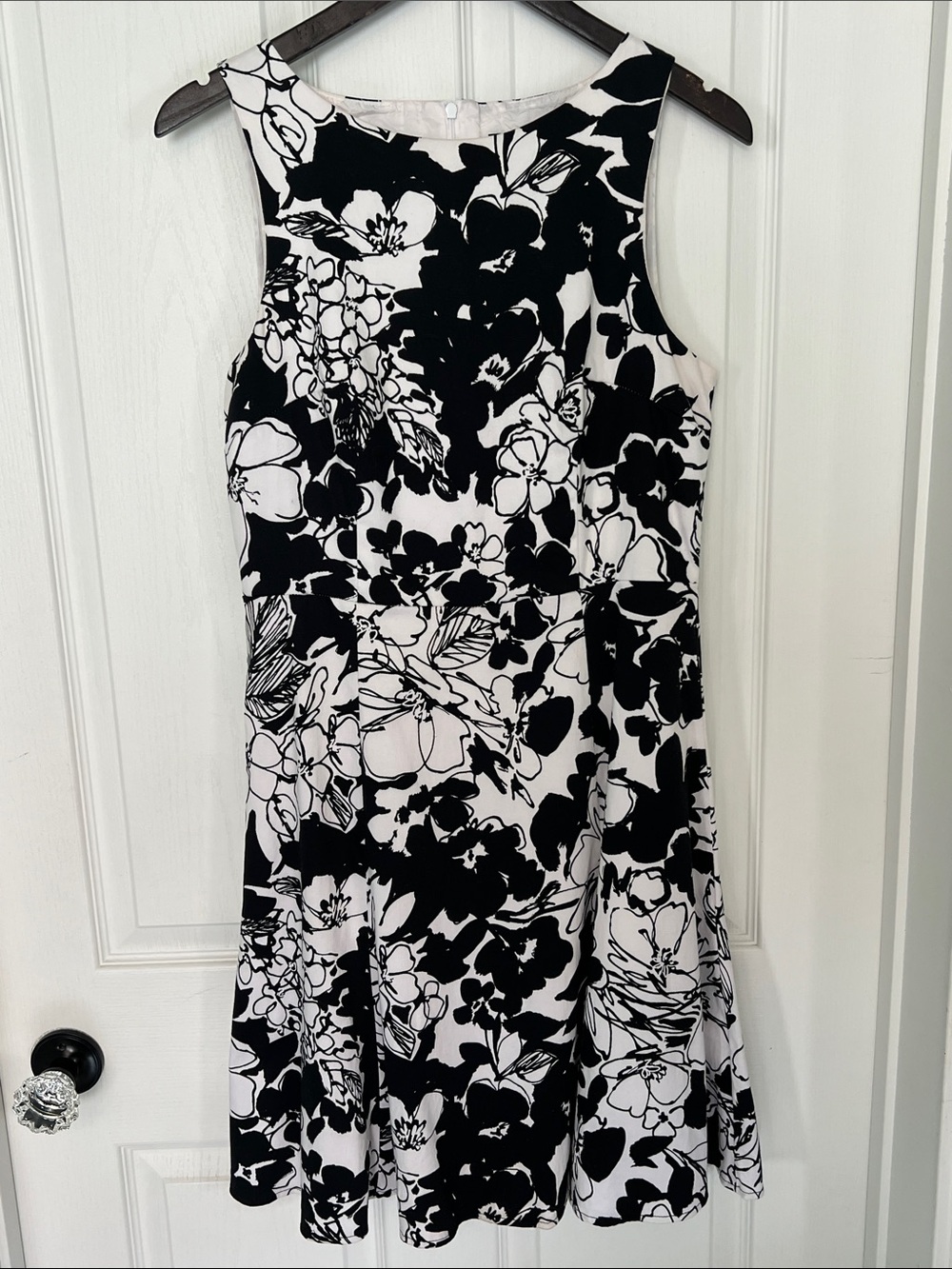 Black and White Floral Dress